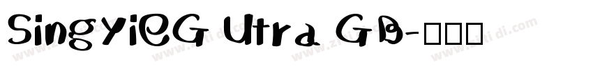 SingYiEG Utra GB字体转换